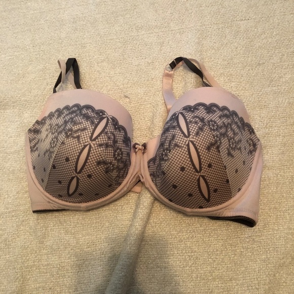 Deesse lingerie bra size 44 D - pink and grey, new or tried on - Picture 1 of 7